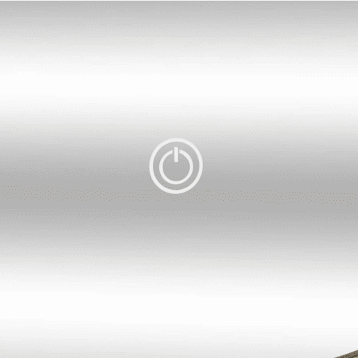Espelho de parede redonda, com luz LED