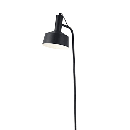 candeeiro de pé metálico cor preta série leana 25cm