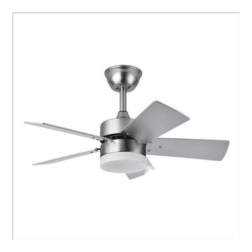 ventoinha de tecto em metal niquelado série marta 76cm