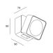 Aplique De Pared Aluminio Serie Tilt Aplique De Pared Aluminio Serie Tilt Gris