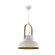 pendente de metal cor branca série guimar 24cm