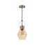 candeeiro de tecto em metal cor de cobre série ziva 17cm candeeiro de tecto em metal cor de cobre série ziva 17cm