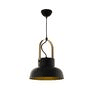 pendente de metal preto guimar series 24cm