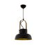pendente de metal preto guimar series 24cm