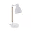 candeeiro flexográfico de metal branco série delza 16cm
