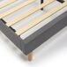 Estructura de Cama tapizada Aroma 90x190 Estructura de Cama tapizada Aroma 90x190 Gris Oscuro