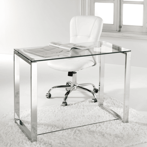 Secretária Benetto Metal cromado 100 x 72 x 50cm cm Secretária Benetto Metal cromado 100 x 72 x 50cm cm