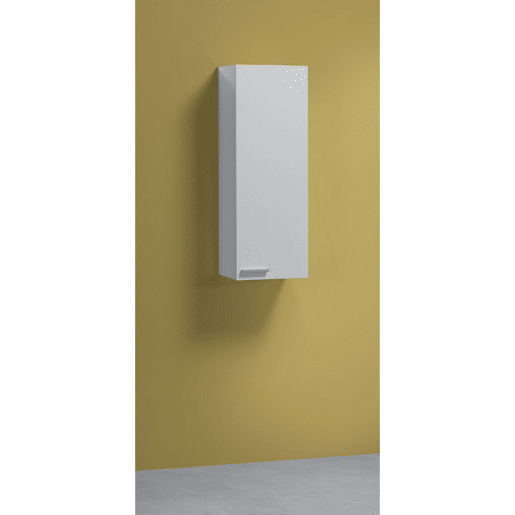 Coluna de casa de banho Koncept 1 porta Branco brilhante 30 x 85 x 25cm cm