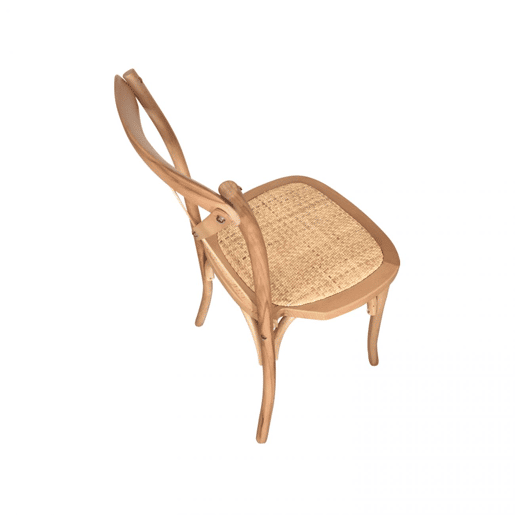Conjunto de 2 cadeiras de jantar Provenza Rattan - Transparente 52 x 89 x 48 cm