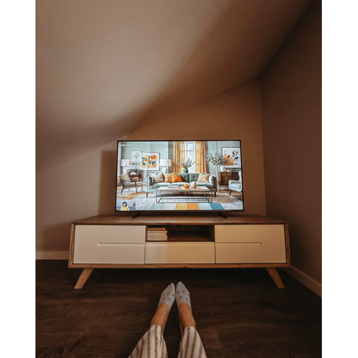 Móvel de TV FORESTER CastanhoBranco