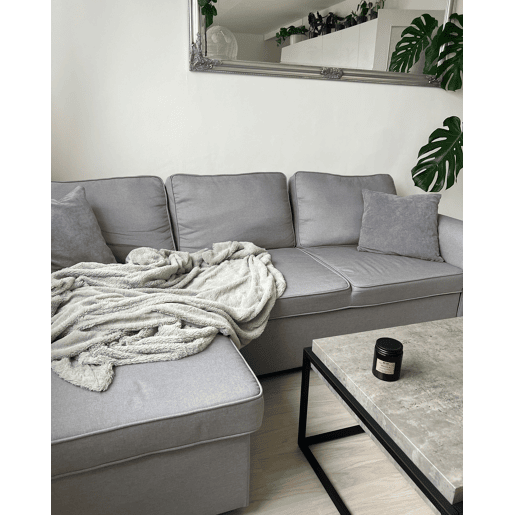 Mesa de centro ALTOS Efeito de betão cinzento