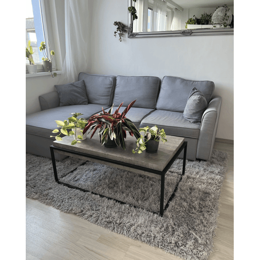 Mesa de centro ALTOS Efeito de betão cinzento