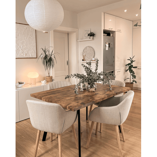 Mesa de jantar extensível HARLOW Castanho escuro 140180 cm 90 cm