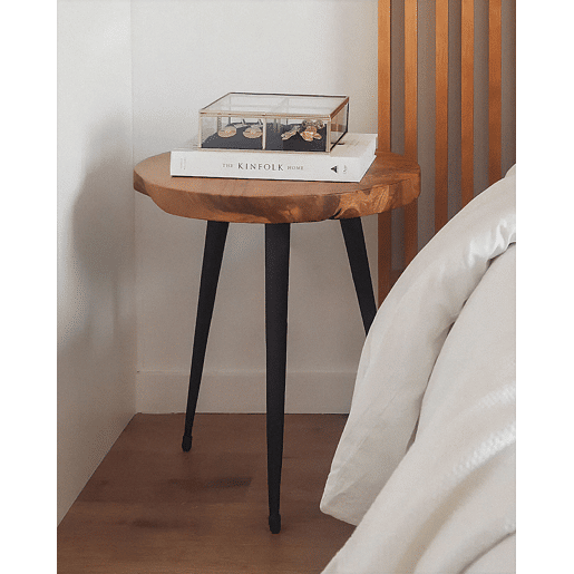 Mesa de apoio DETAH Madeira de teca Castanho escuro