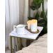 Beliani Mesa auxiliar PANDALE 30x30 Beliani Mesa auxiliar PANDALE 30x30 Blanco