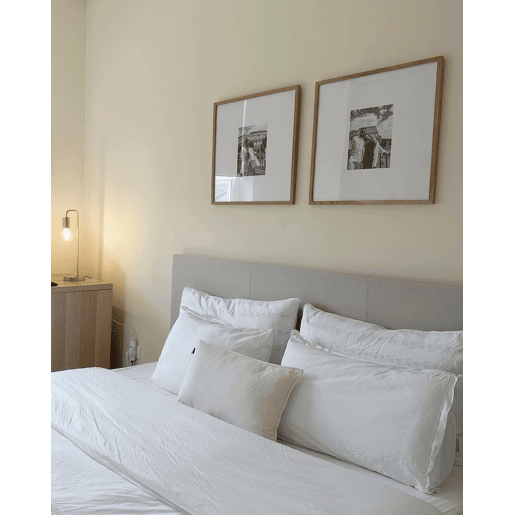 Cama baú Tecido ORBEY 160 x 200 cm Creme claro