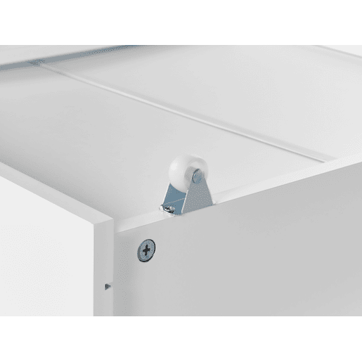 Conjunto de 2 gavetas de arrumação para cama Pinho RUMILLY Branco