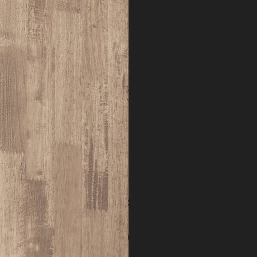 Mesa redonda fixa Berg Carvalho Mel - Preto 100 x 78 x 100 cm Mesa redonda fixa Berg Carvalho Mel - Preto 100 x 78 x 100 cm