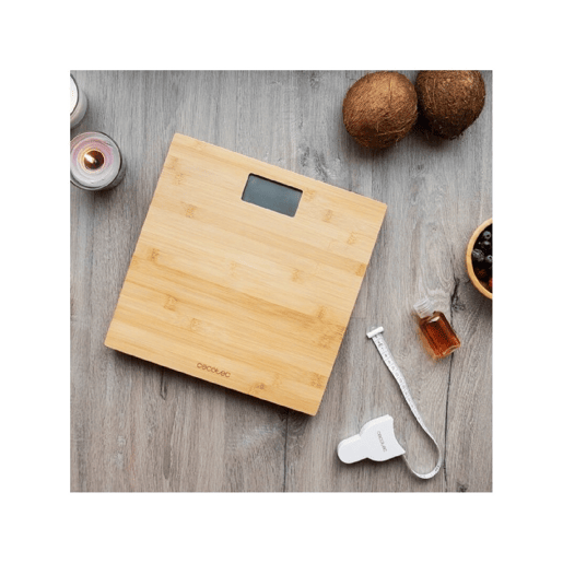 Cecotec Balança para casa de banho digital de grande superfície e alta precisão, com fita métrica. Cecotec Balança para casa de banho digital de grande superfície e alta precisão, com fita métrica.