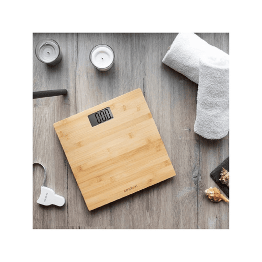 Cecotec Balança para casa de banho digital de grande superfície e alta precisão, com fita métrica. Cecotec Balança para casa de banho digital de grande superfície e alta precisão, com fita métrica.