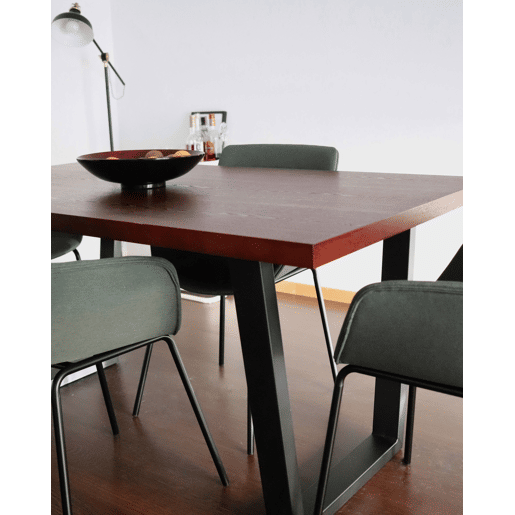 Mesa de jantar AUSTIN Nogueira escura 160 cm 90 cm