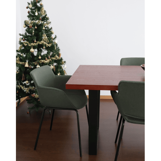 Mesa de jantar AUSTIN Nogueira escura 160 cm 90 cm