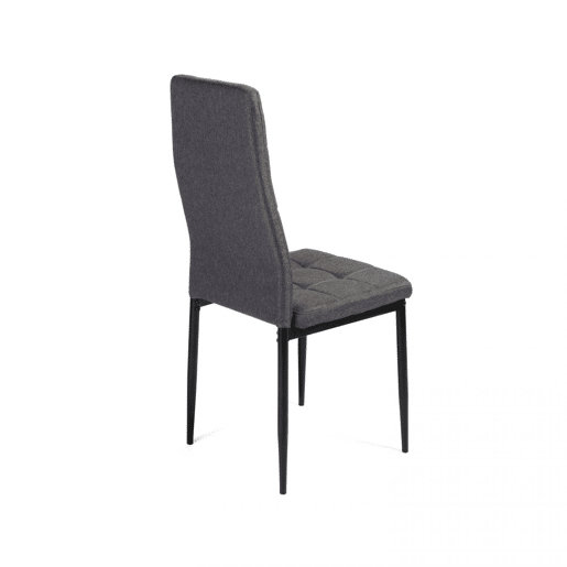 Conjunto de 6 cadeiras de jantar Zuni Cinzento escuro 41 x 96 x 48 cm