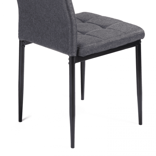 Conjunto de 6 cadeiras de jantar Zuni Cinzento escuro 41 x 96 x 48 cm