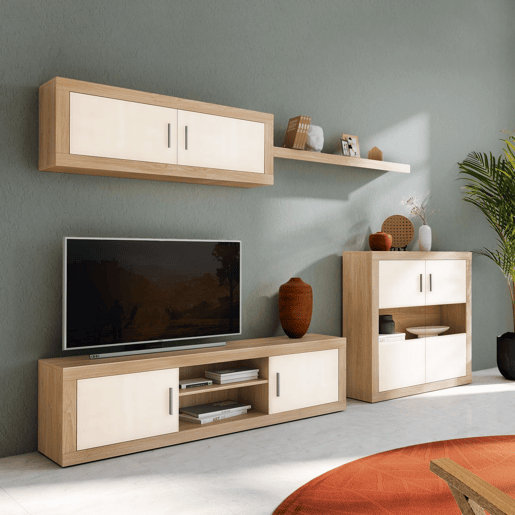 Adega de 2 portas Nuka Cambria - Branco 110 x 110 x 34,6 cm Adega de 2 portas Nuka Cambria - Branco 110 x 110 x 34,6 cm