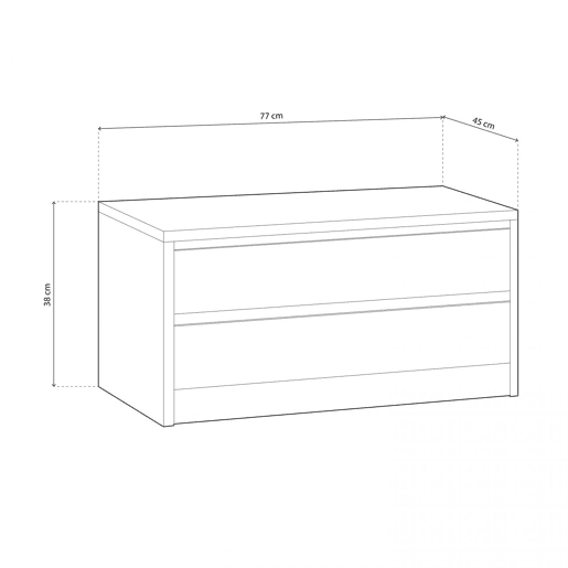 Cómoda Uniq Cambria 77 x 38 x 45 cm