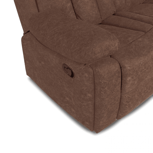 Sofá de relaxamento de 2 lugares Kendal Chocolate 152cm x 101 x 97 cm
