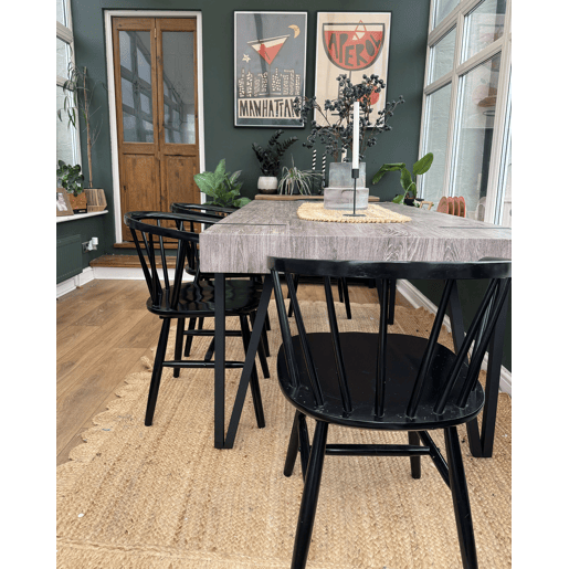 Mesa de jantar ADENA Castanho 180 cm 90 cm