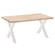 Mesa de jantar X-Loft 160 Carvalho selvagem - Branco 160x90 cm