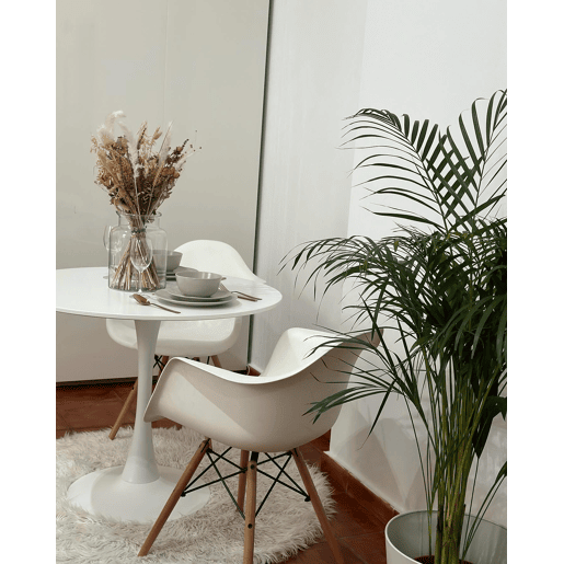 Mesa de jantar BOCA Branco 90 cm 90 cm