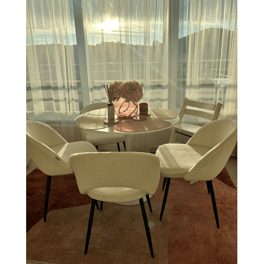 Mesa de jantar BOCA Branco 90 cm 90 cm