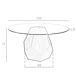 ANGEL CERDA Mesa comedor redonda cristal templado y nogal 150x150 ANGEL CERDA Mesa comedor redonda cristal templado y nogal 150x150 Nogal