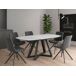 ANGEL CERDA Mesa comedor extensible ovalada barril mármol porcelánico y acero negro 178x90 ANGEL CERDA Mesa comedor extensible ovalada barril mármol porcelánico y acero negro 178x90 Negro