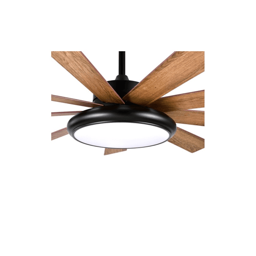 ventilador de tecto metálico cor preta série pireo 132cm