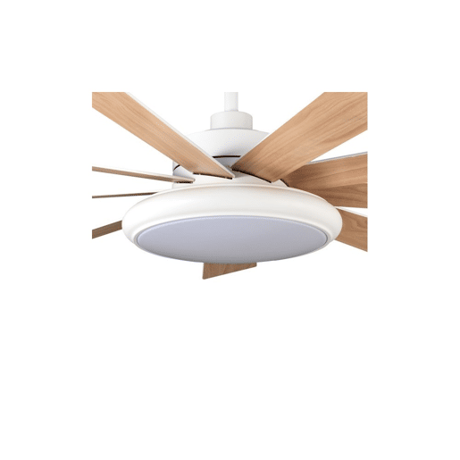 ventilador de tecto metálico cor branca série pireo 132cm
