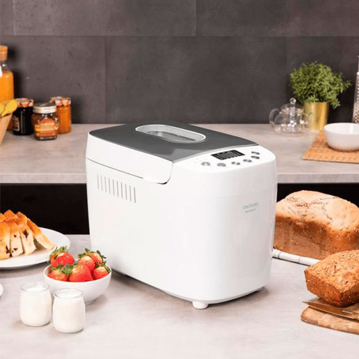Cecotec Máquina de pão de 1,5 kg com duas resistências, 15 programas automático, 15 horas programáveis e tigela apta para máquina da louça.