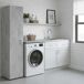 Armario Multiusos 1 Puerta 41 Armario Multiusos 1 Puerta 41 Blanco/ Gris