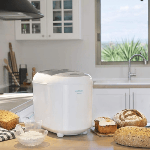 Cecotec Máquina de pão de 1 kg com 19 programas automático, 15 horas programáveis e tigela apta para máquina da louça.