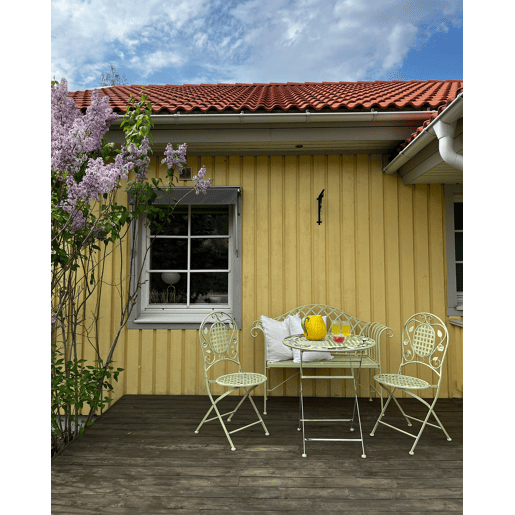 Banco de jardim MILAZZO 130 cm Metal Verde claro