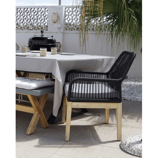 Banco de jardim OLBIA 200 cm Betão Cinzento