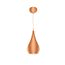 pendente de metal cor de cobre série gaio 16cm