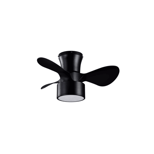 ventilador de tecto metálico cor preta série olga 70cm