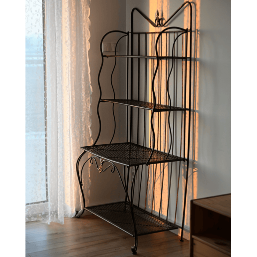 Estante com prateleiras PAVONA Metal Preto
