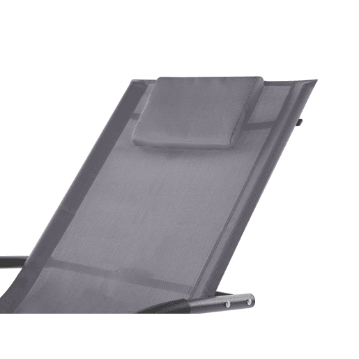 Espreguiçadeira de baloiço CARANO II Metal Cinzento