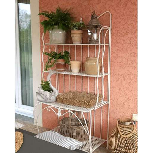 Estante com prateleiras PAVONA Metal Creme claro