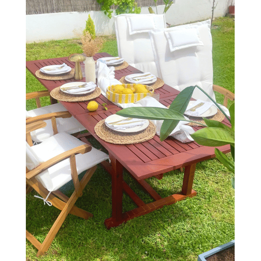 Mesa de refeição de jardim extensível TOSCANA 160220 cm 90 cm Madeira de acácia Castanho escuro